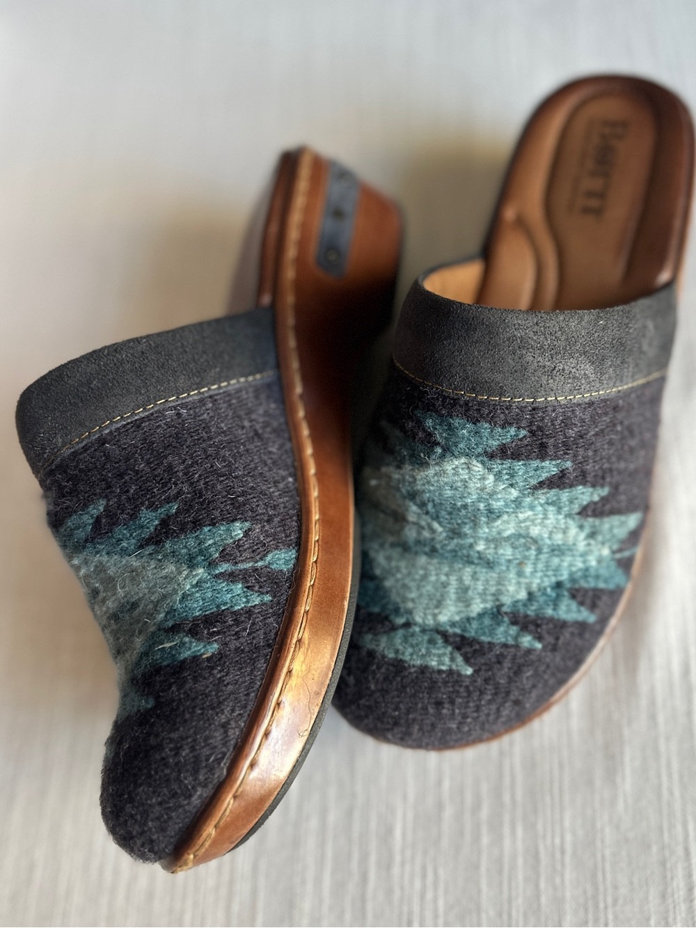 Børn Bandy Southwestern Blanket Clogs Mules Size 7 NWOB